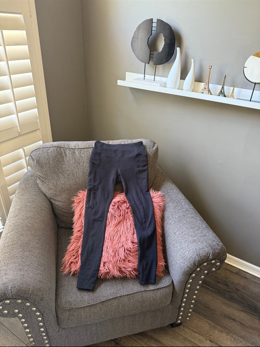leggings Avalanche black size XS high rise waist